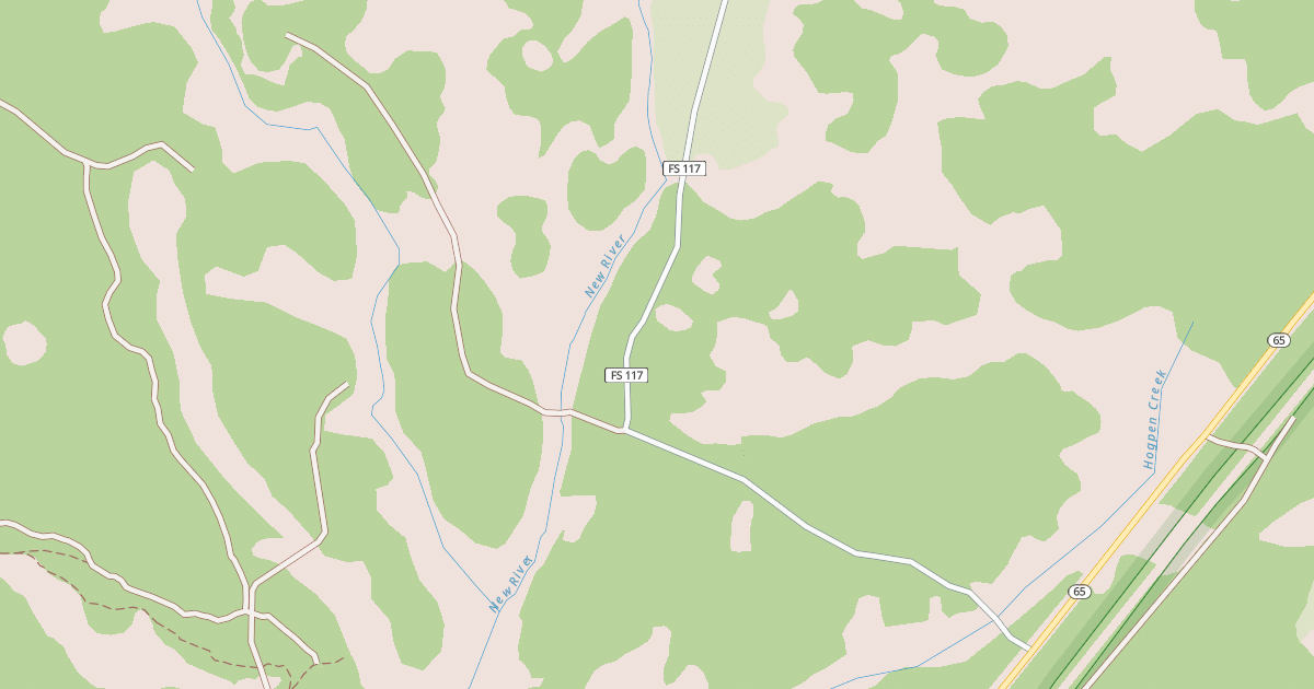 Map preview of USFS Motor Vehicle Use Map Roads {82EF88EA-FC97-4A88-AB2E-1734E17958D0}