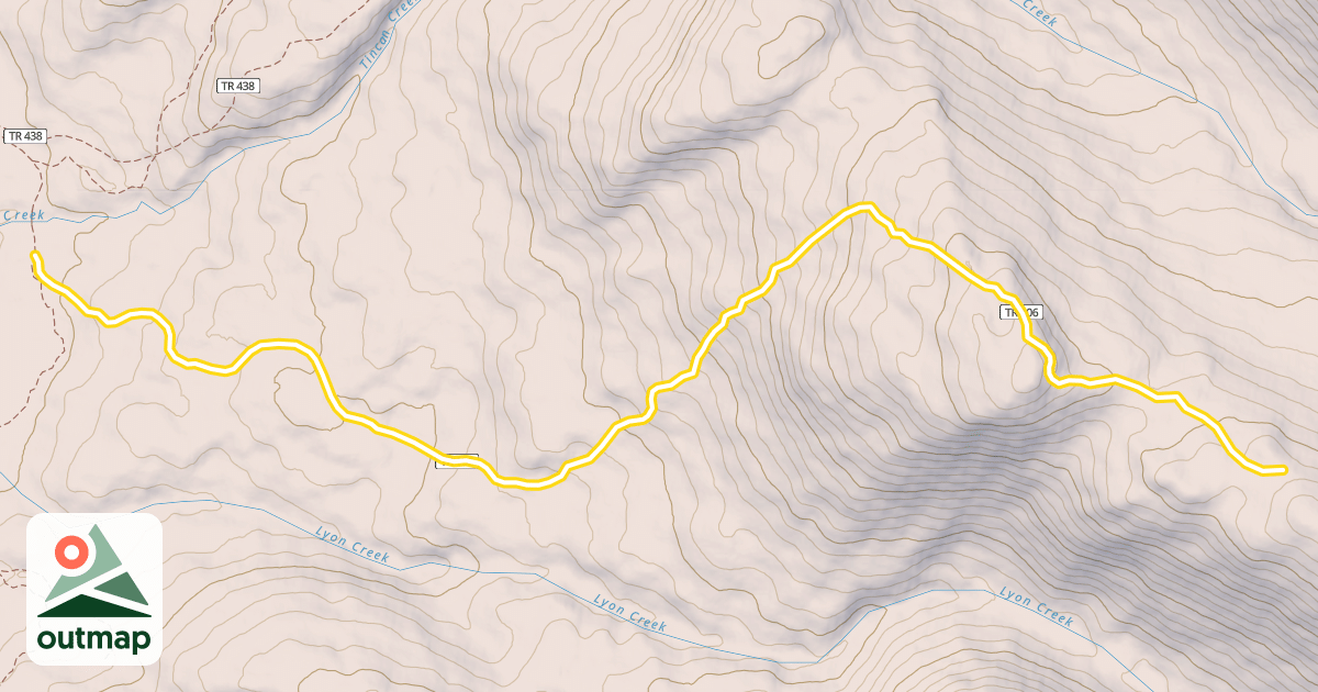 Map of Center Ridge Trail