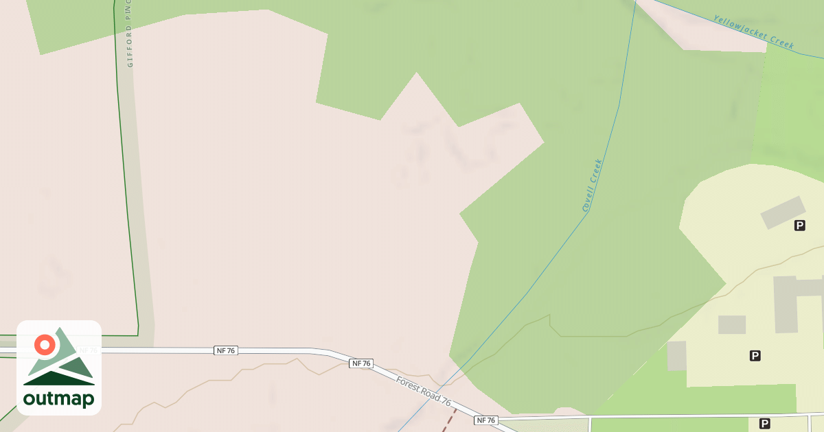 Map of CISPUS CENTER LOWER AREA