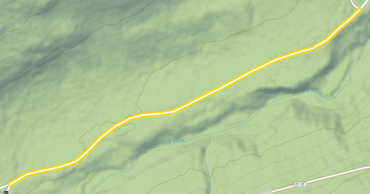 Map preview of Forest Road 9070