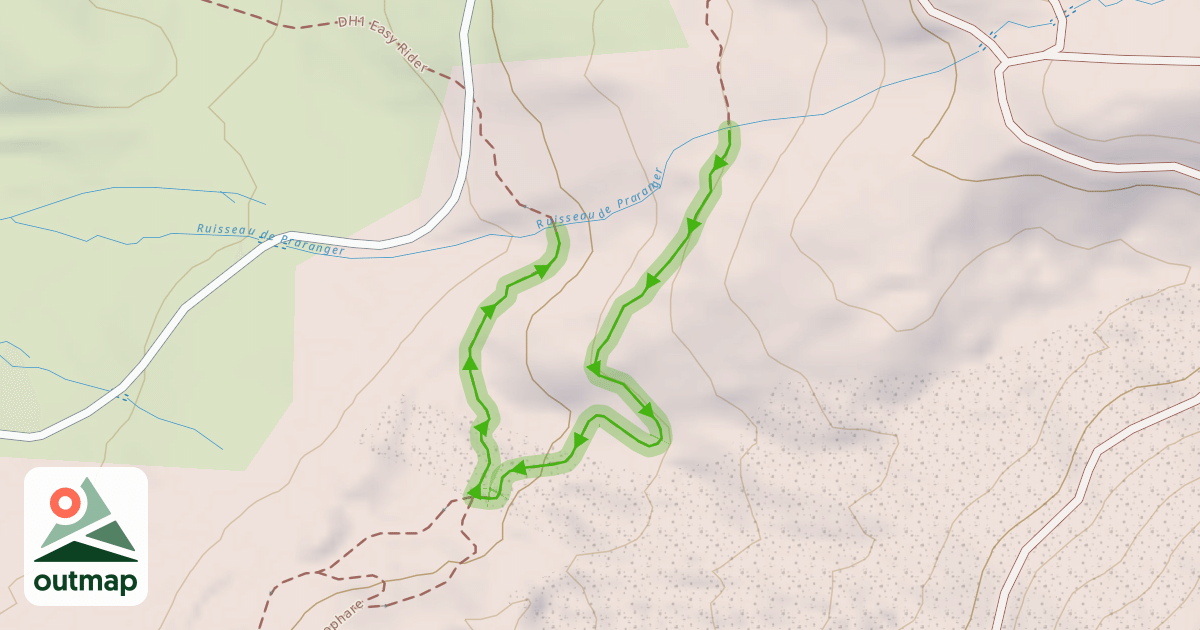 Map of DH1 Easy Rider