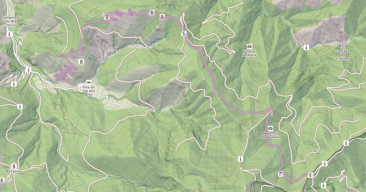 Map preview of Route de l'Amitié
