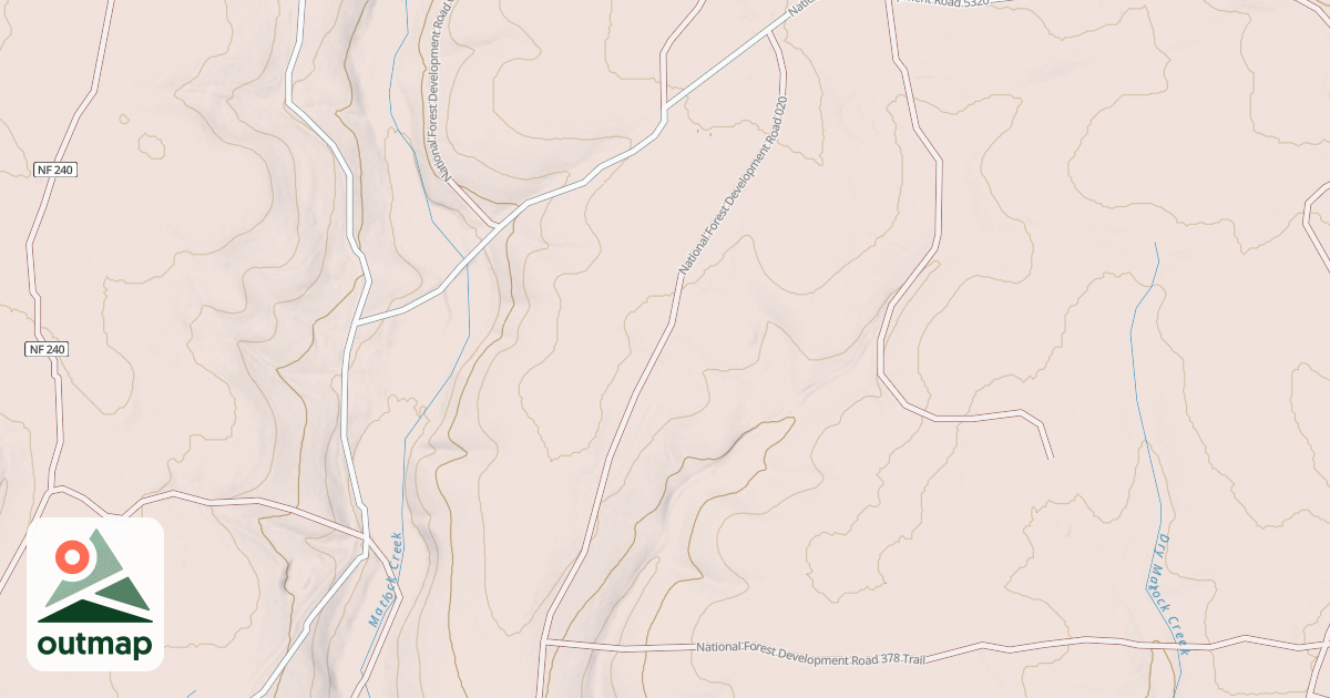 Map of USFS Motor Vehicle Use Map Roads {2958A534-9552-4C0B-94F8-46DFC812189F}