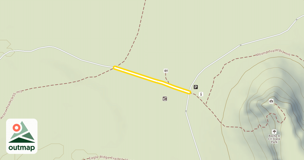Map of Mound Trail (0.3 mi)