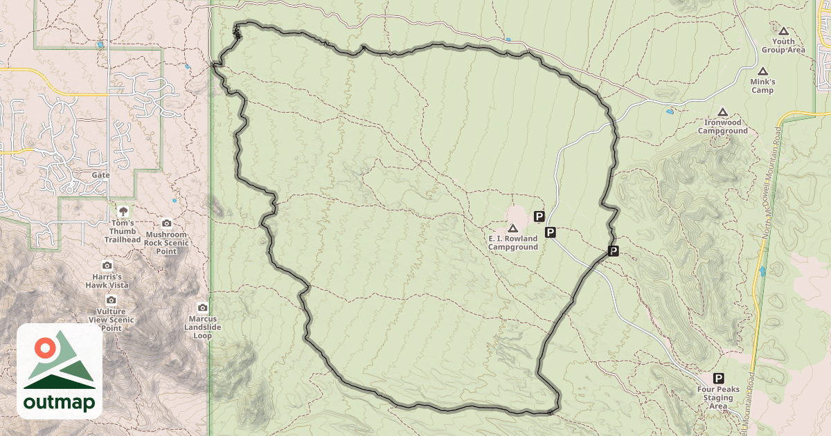 Map of Pemberton Trail