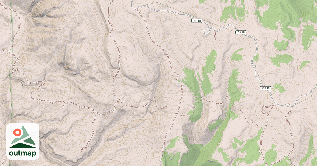 Map of HORSE CREEK MESA