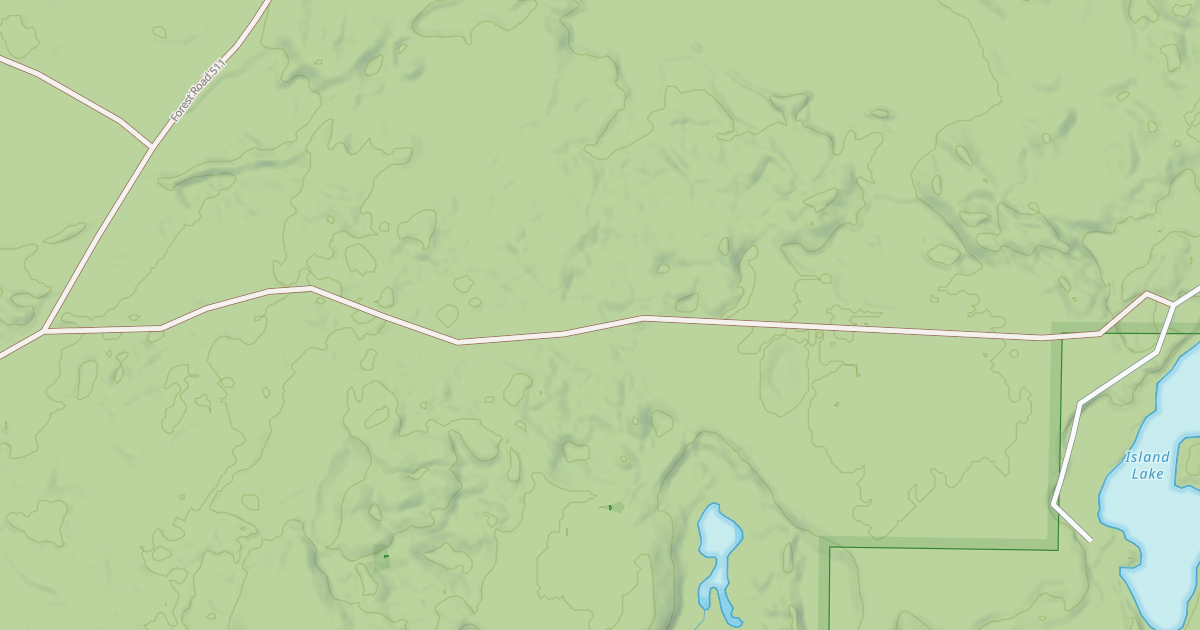 Map preview of ISLAND LAKE ROAD