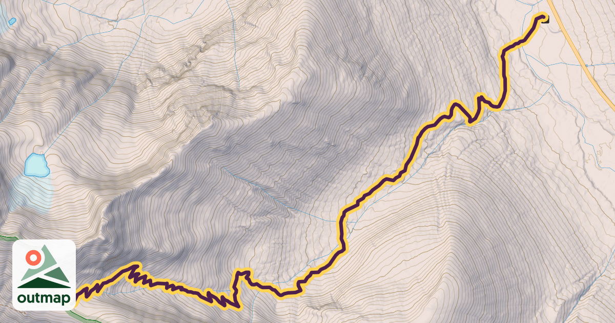 Map of Easy Pass Trail