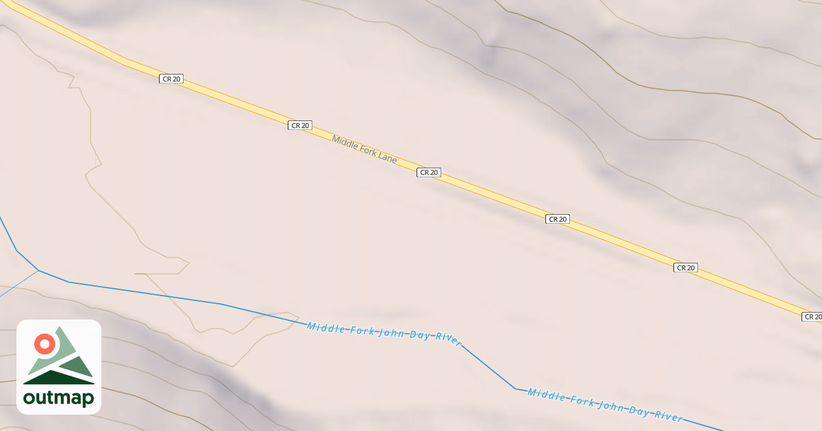 Map of MIDDLE FORK CG MRS