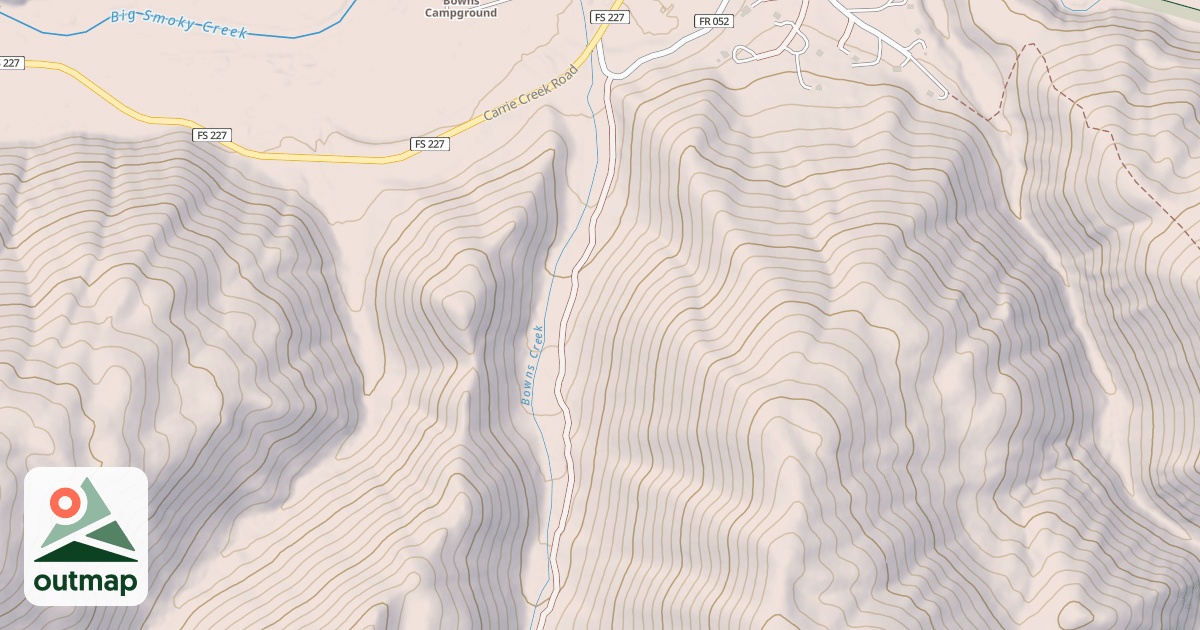 Map of BOWNS CR