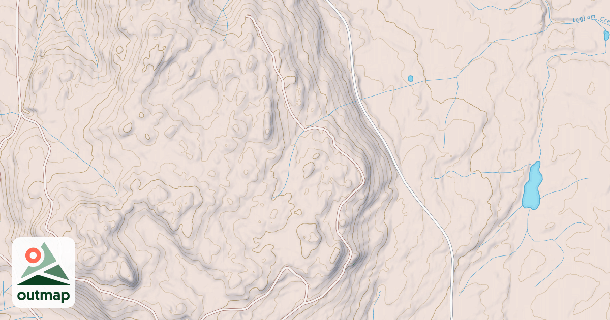 Map of BURKES KNOB HILL