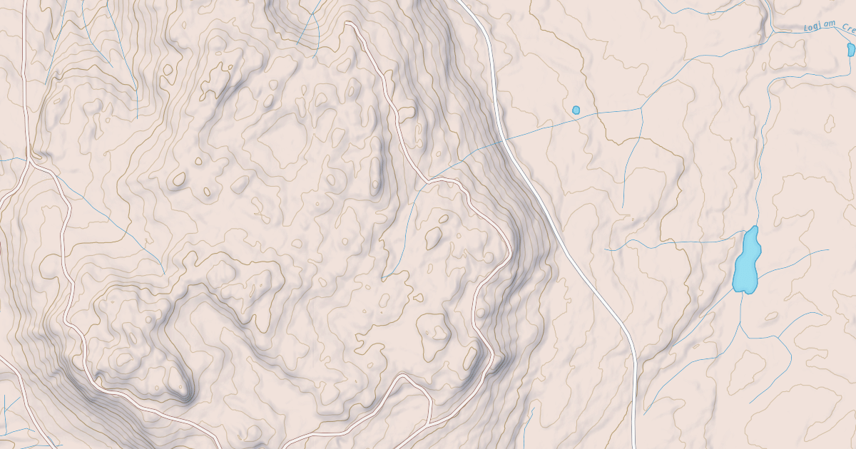 Map preview of BURKES KNOB HILL