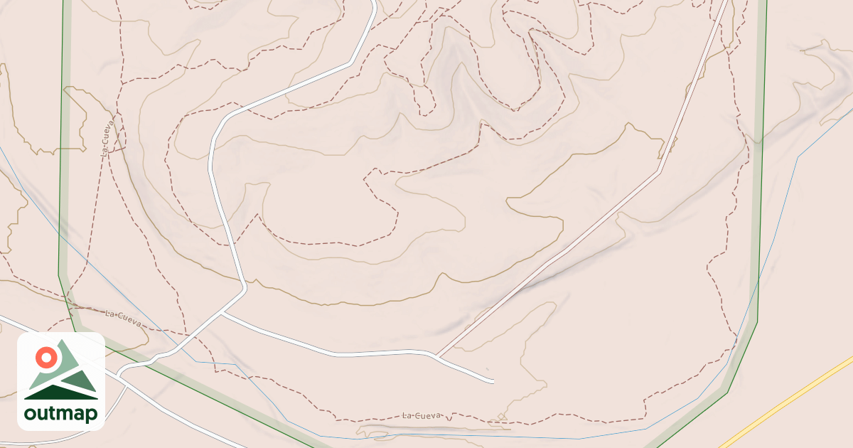 Map of Hackberry Trail System - La Cueva