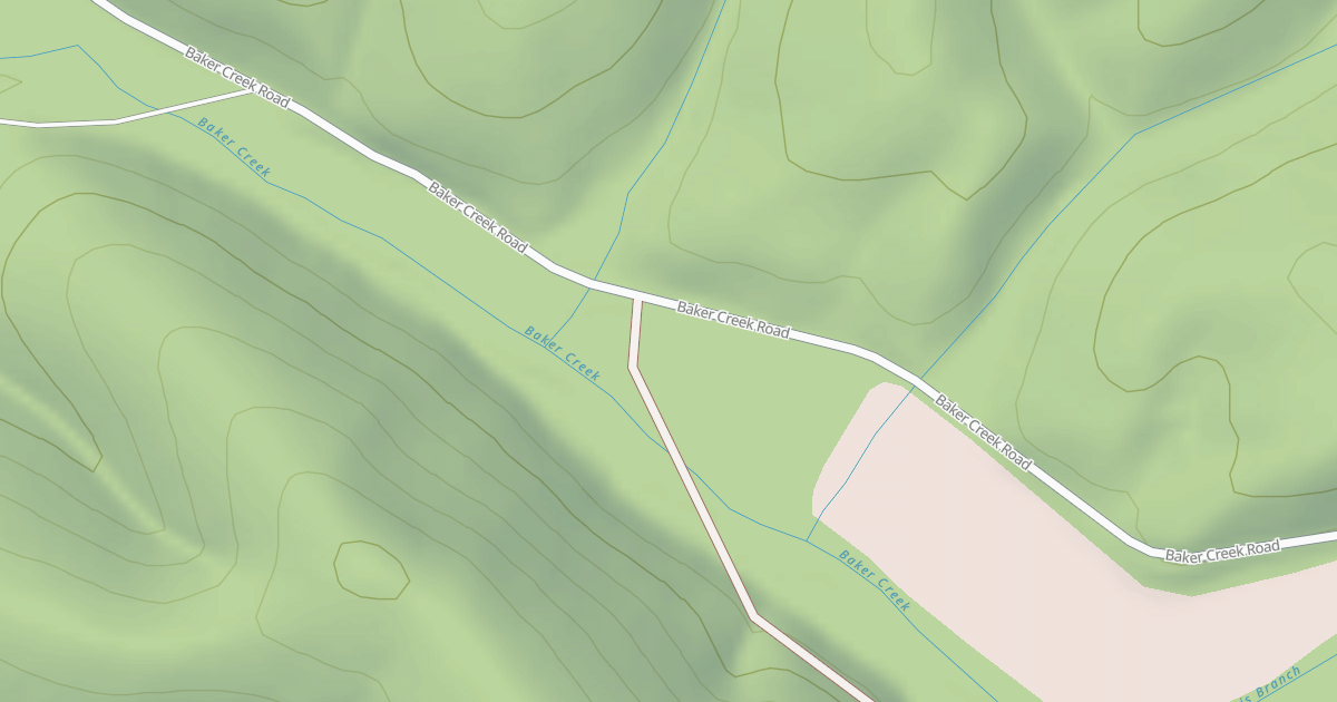 Map preview of UPPER BAKER CREEK