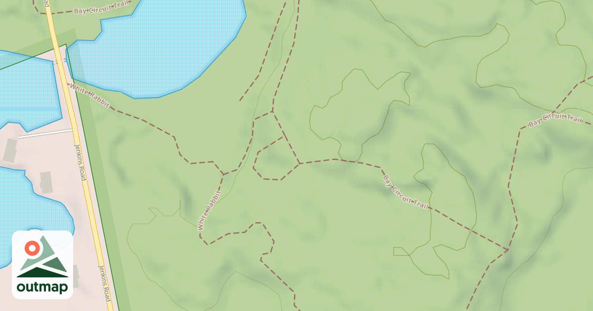 Map of Bay Circuit Trail