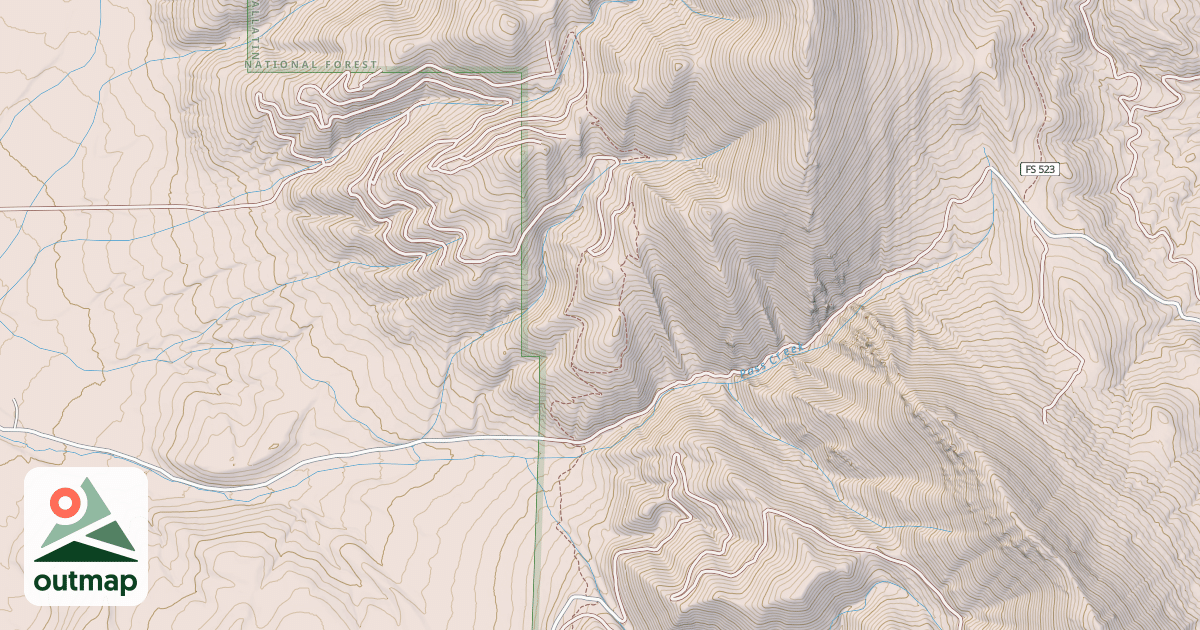 Map of Felix Canyon