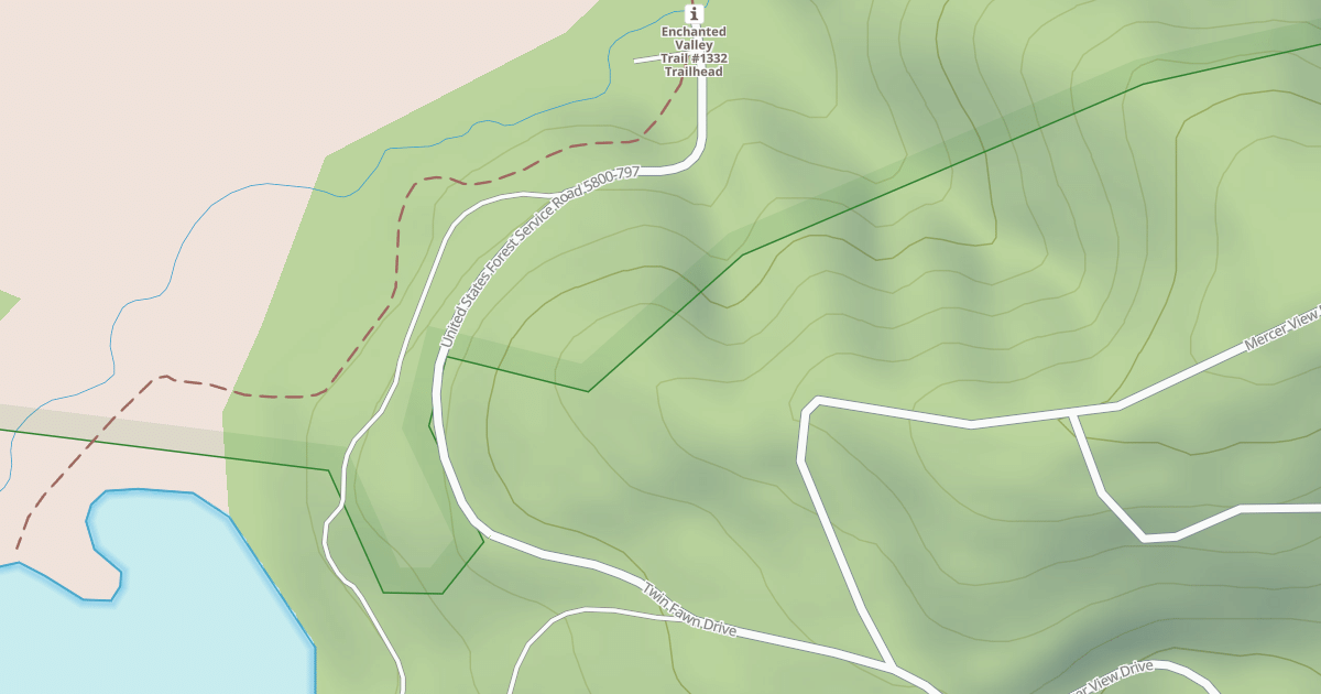 Map preview of ENCHANTED VALLEY ROAD