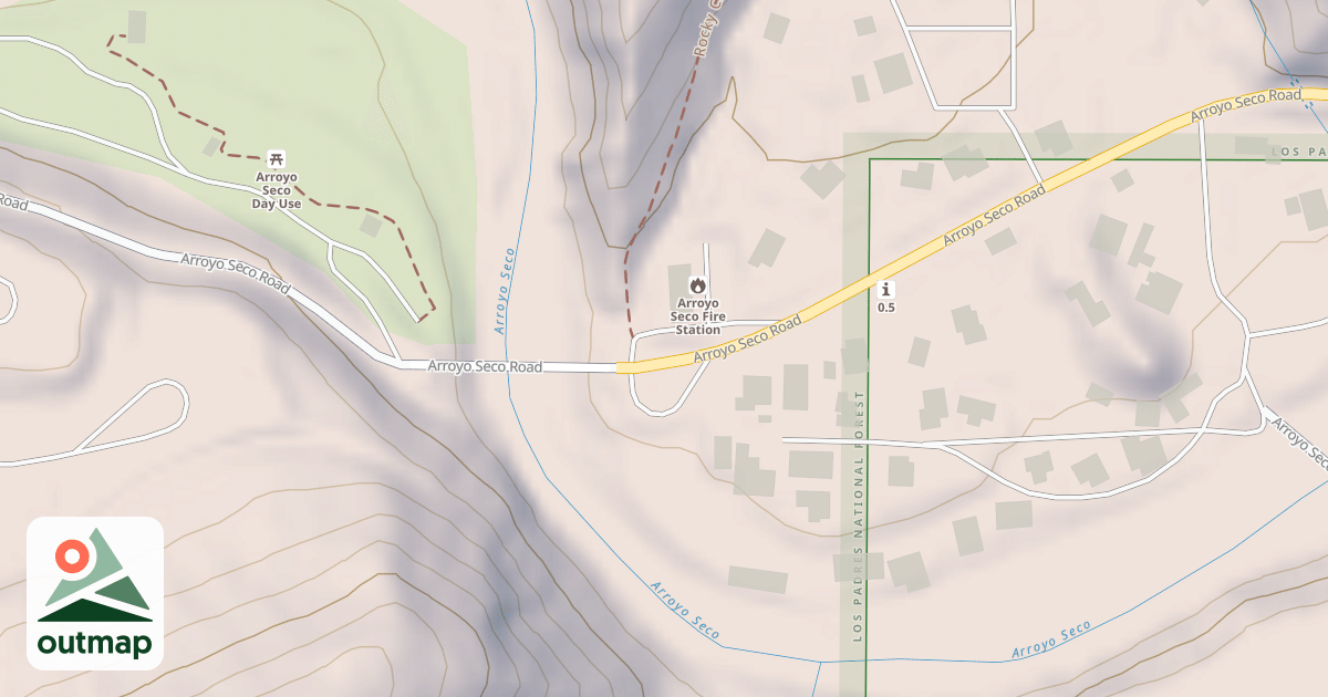 Map of ARROYO SECO STA.