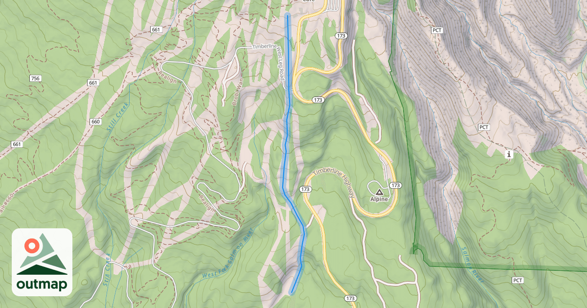 Map of Vicky's Run