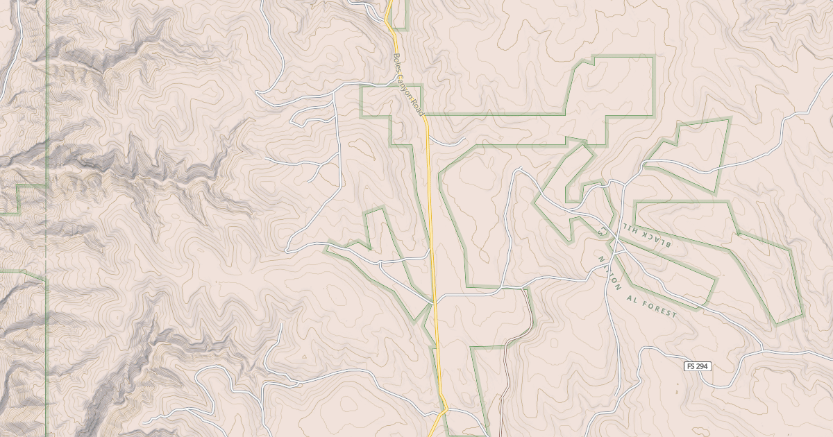 Map preview of BOLES CANYON