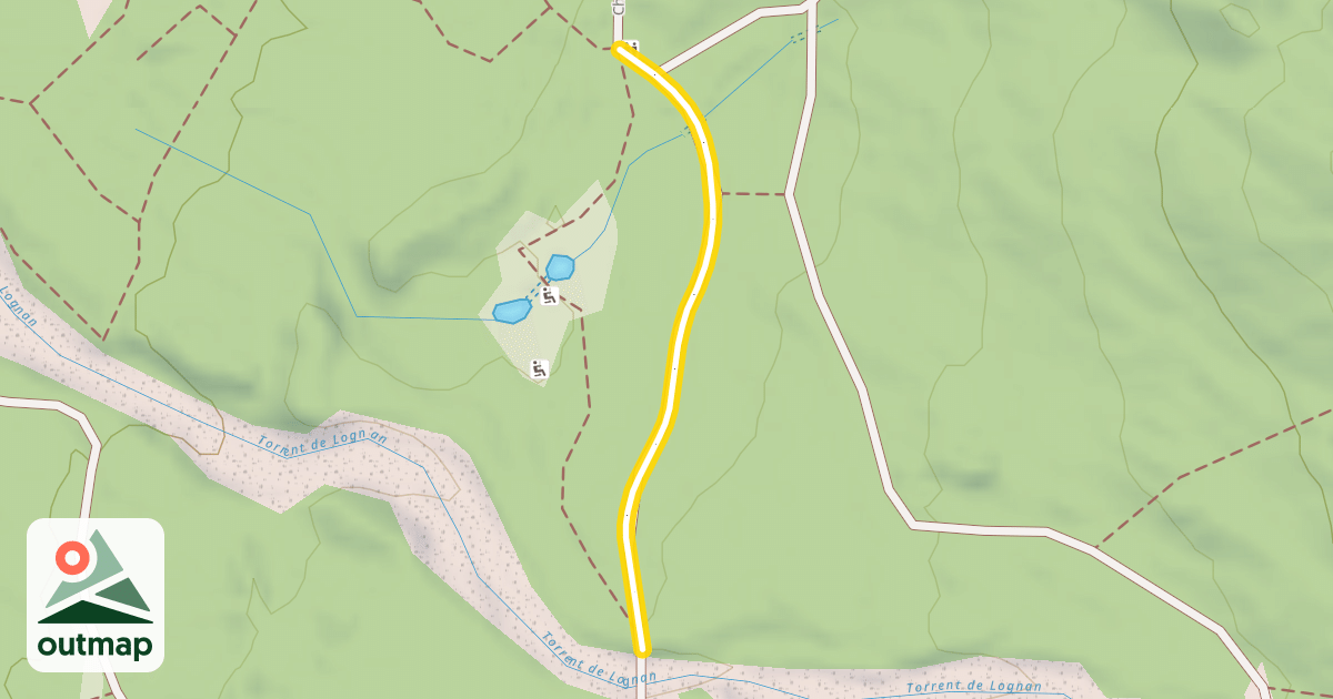 Map of Chemin des Glaciers