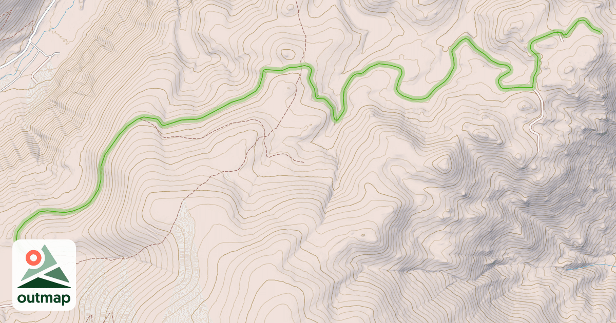Map of Upper Camp Creek Road