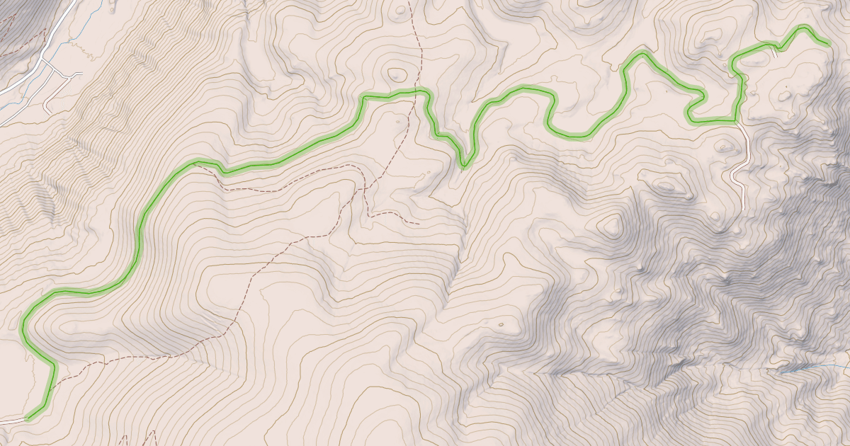 Map preview of Upper Camp Creek Road