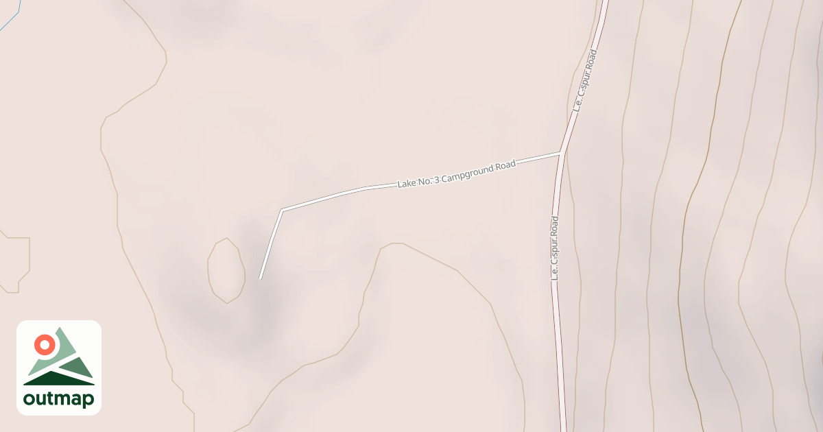 Map of LAKE NO. 3 CAMPGROUND
