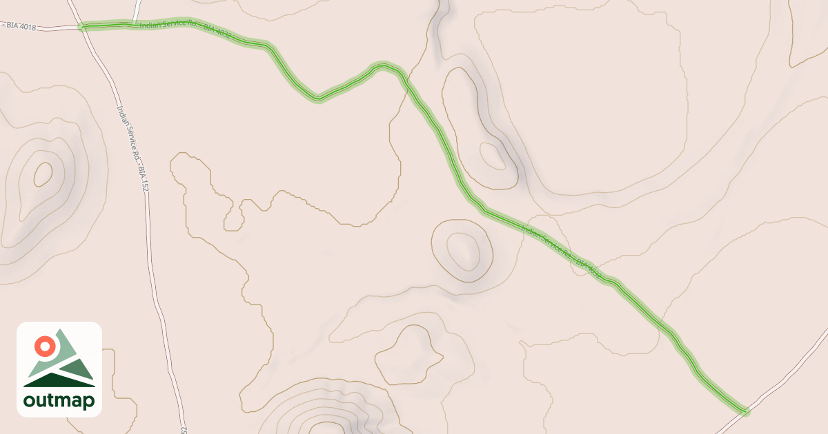 Map of Indian Service Rd. - BIA 4032
