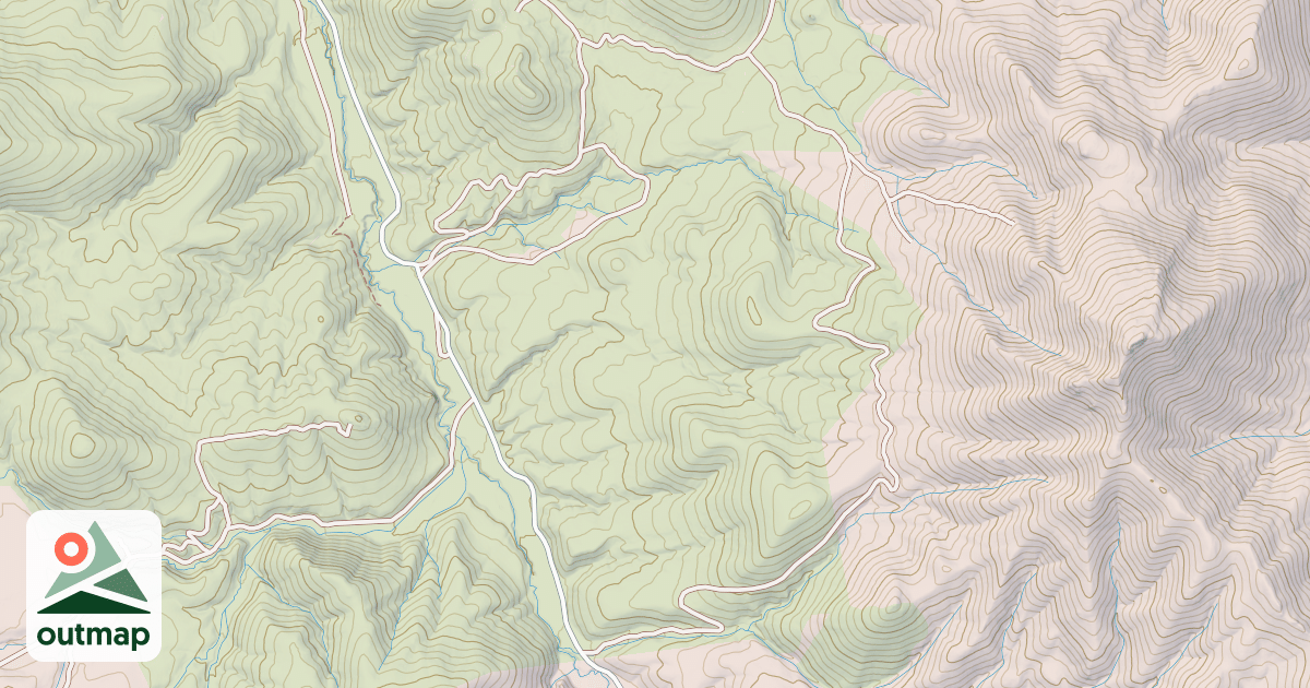 Map of SABIE MOUNTAIN