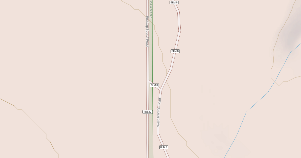 Map preview of BLM National GTLF Public Motorized Roads 627526a2-69f7-4669-8307-5e32b547e111