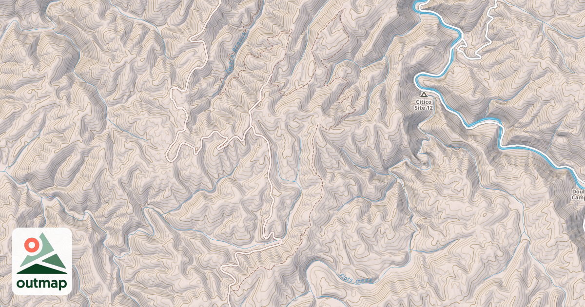 Map of TAVERN BRANCH SOUTH