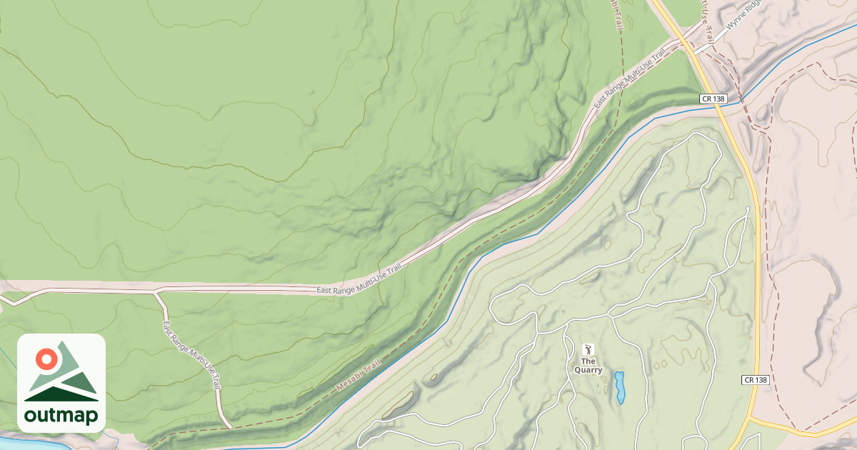 Map of East Range OHV Trail
