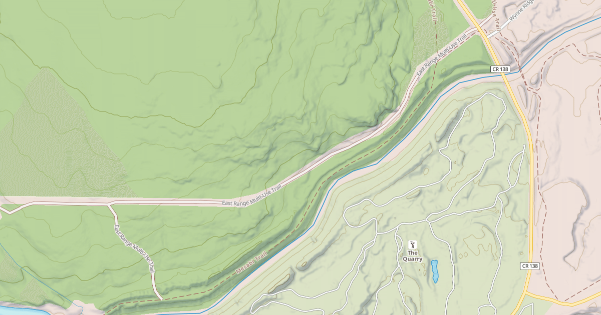 Map preview of East Range OHV Trail