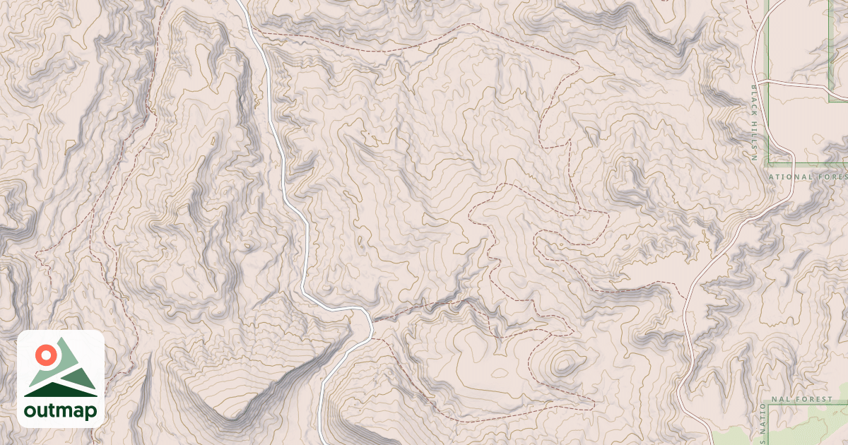 Map of USFS Motor Vehicle Use Map Trails 8680