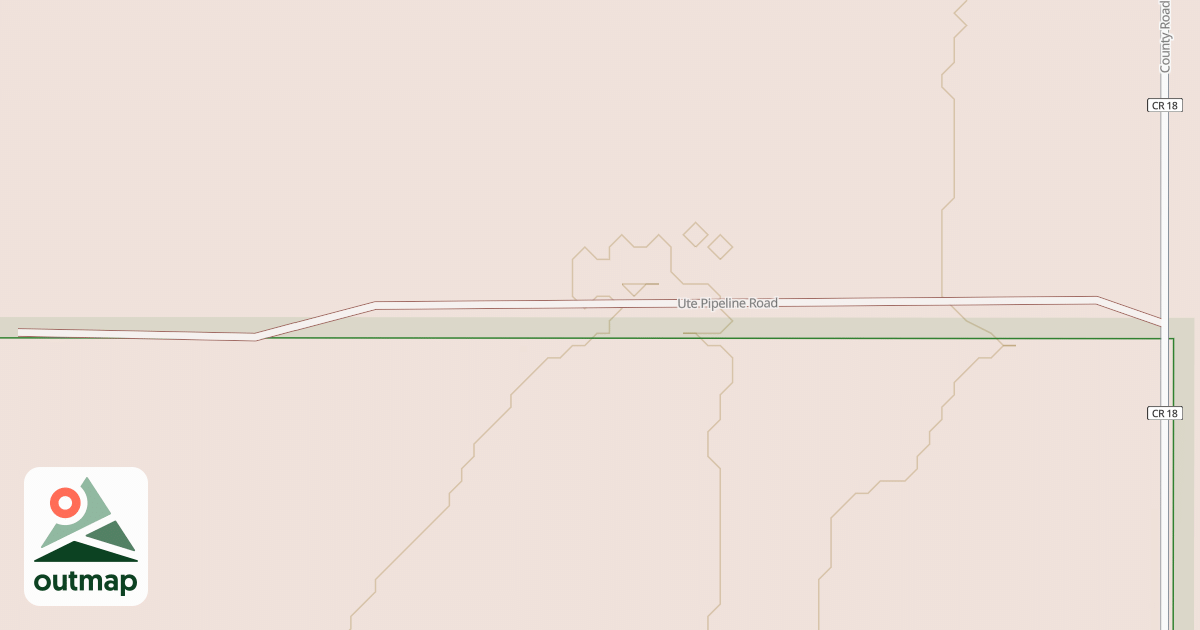 Map of UTE PIPELINE