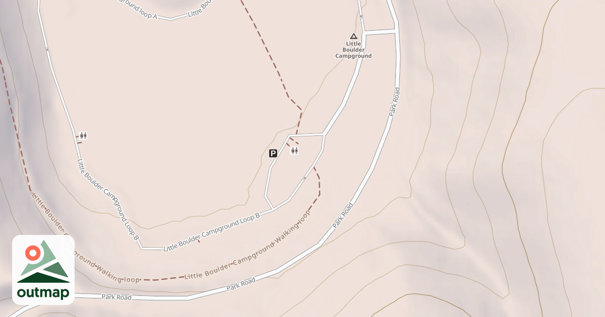 Map of LITTLE BOULDER CG LOOP B