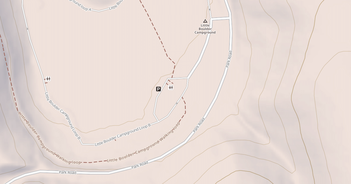 Map preview of LITTLE BOULDER CG LOOP B