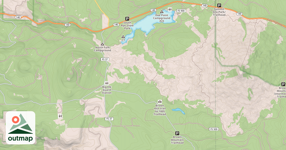 Map of Fish Lake Snomo