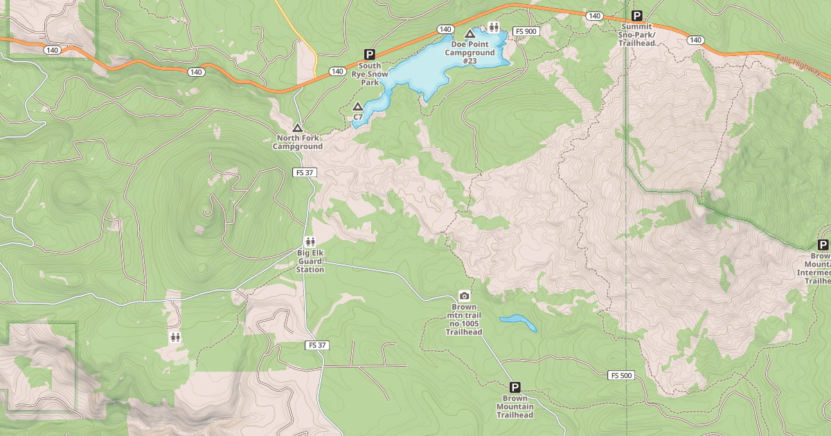 Map preview of Fish Lake Snomo