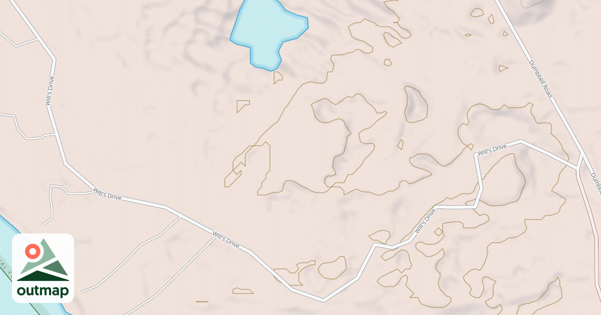 Map of DUMBBELL LAKE