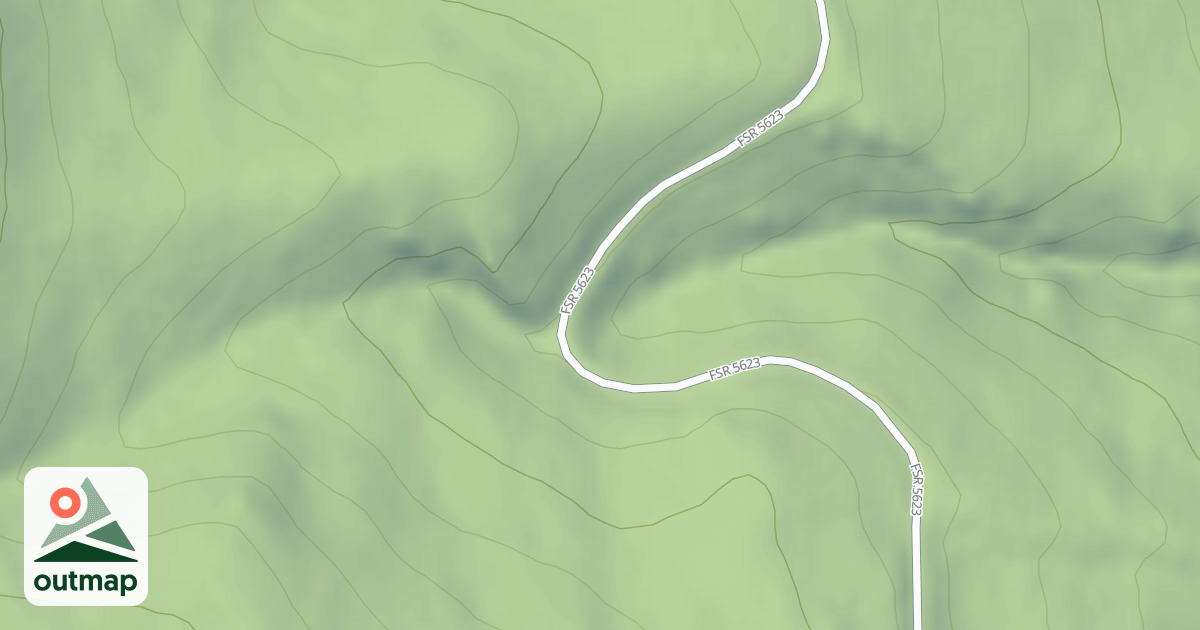 Map of (FDR) SOUTH LICK CREEK