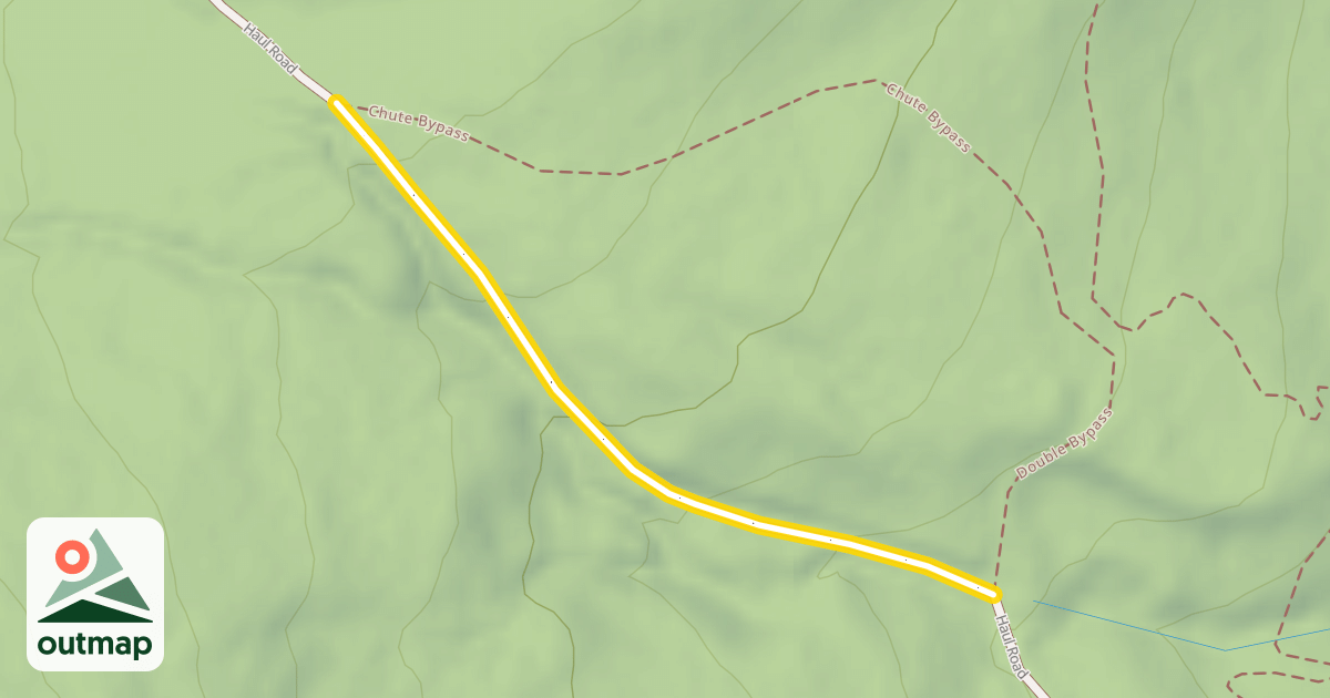 Map of Haul Road Chute