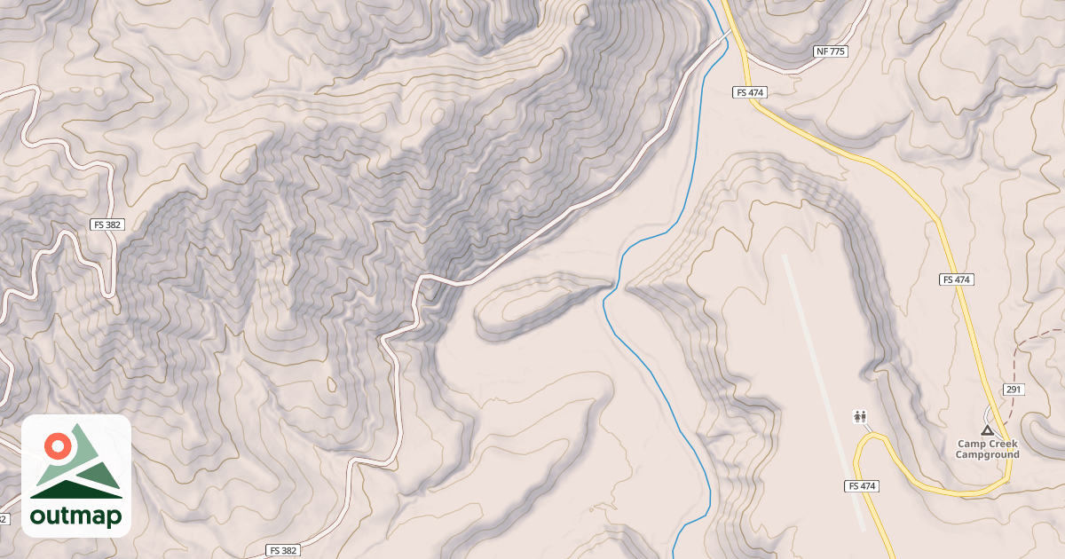 Map of COUGAR CREEK