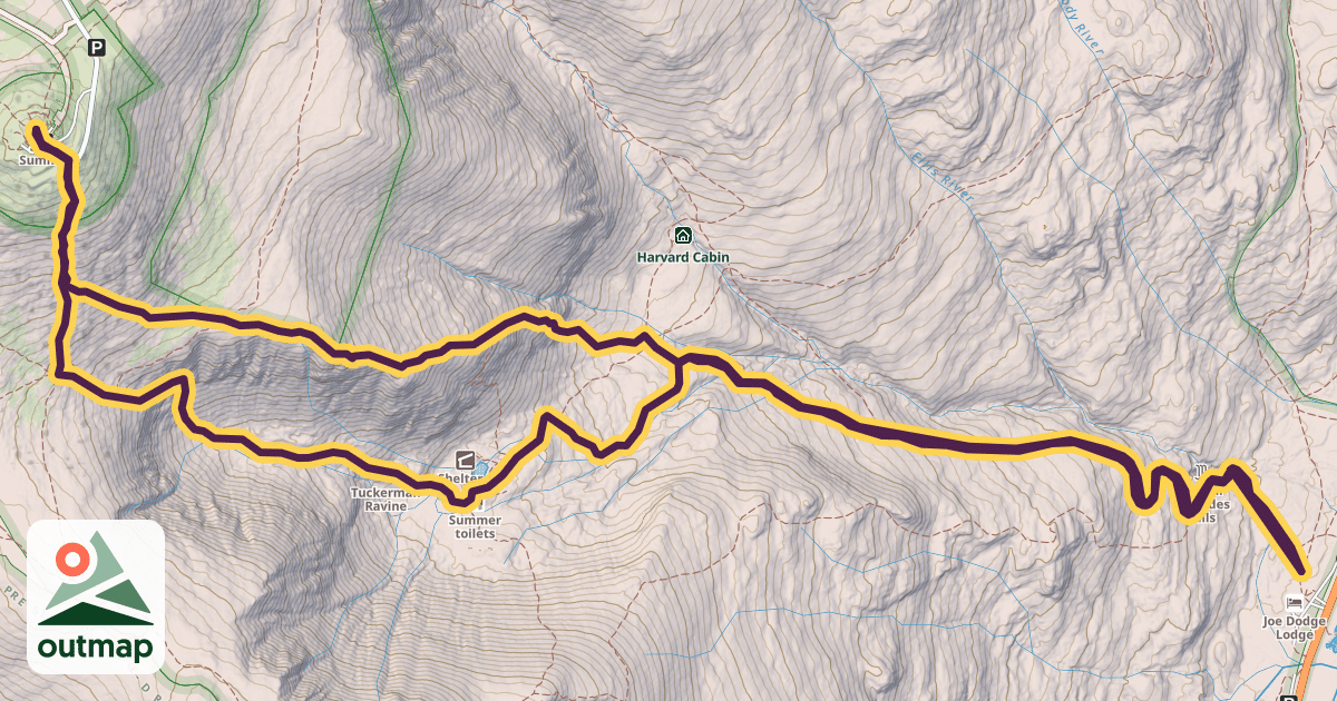 Map of Mount Washington