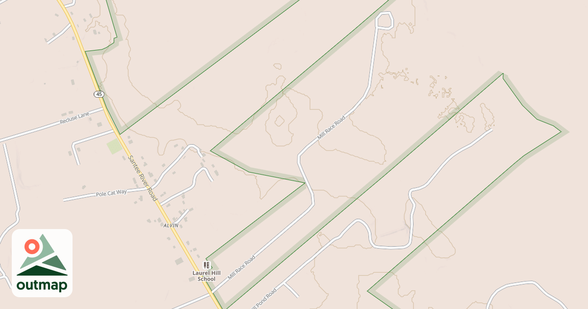 Map of MILL RACE