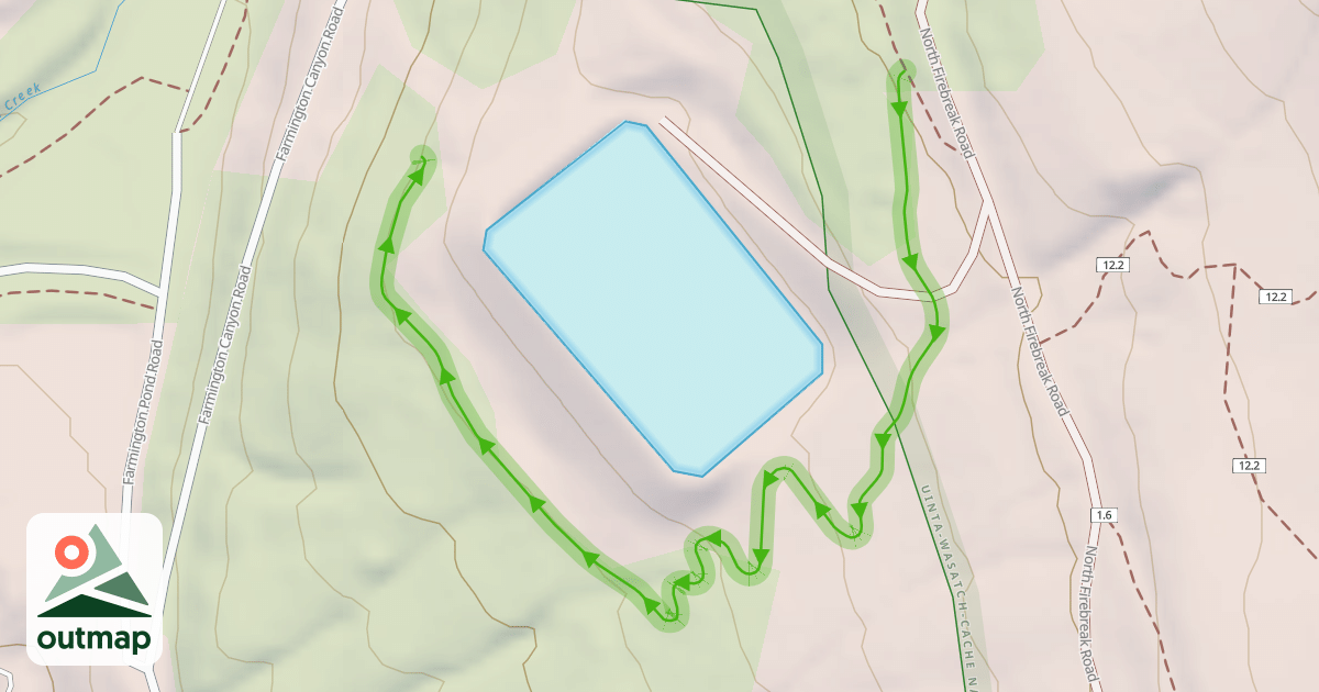 Map of Rusty Rotor Trail