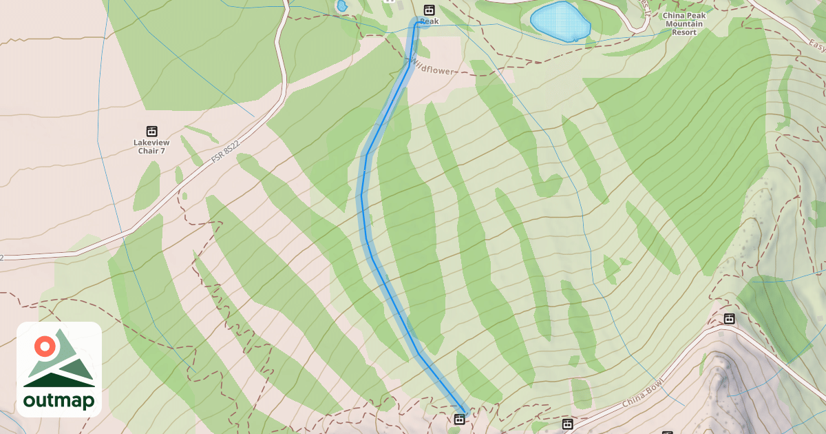 Map of Red Fir