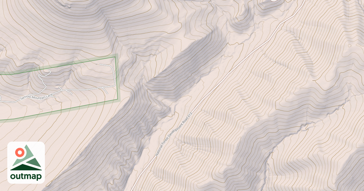 Map of JEEP RD. 2 RUBY CR.