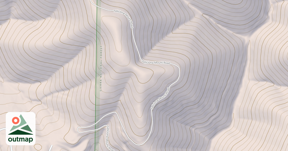 Map of FELICIANA MTN ROAD